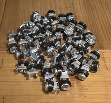 M6 Cage Nuts x 50, Bolts x50 with Plastic Washers x 50  set.