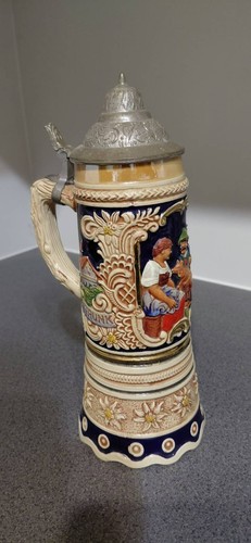 Vintage german beer stein - german,