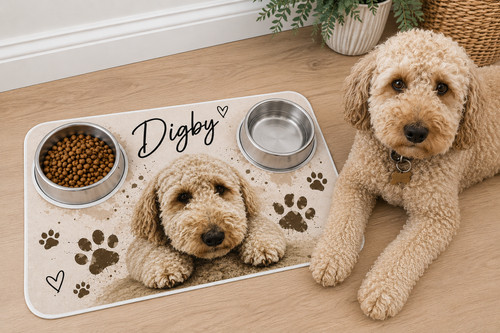 Personalised pet feeding - feeding, mat