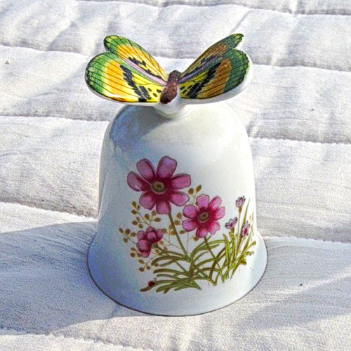 Ceramic decorative bell white - ceramic, bell,