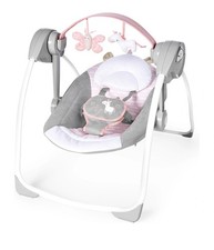 Ingenuity Comfort 2 Go Portable Baby Swing Flora the Unicorn Pink 0-9 Months