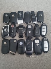 JOB LOT OF 18 USED CAR KEYS IN WORKING ORDER 