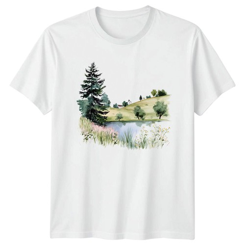 Landscape watercolor scenery - landscape,