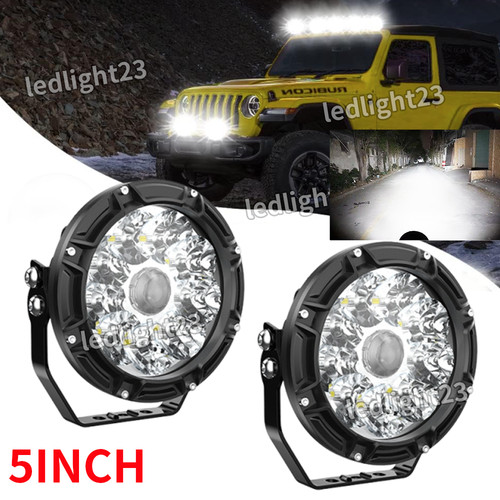2pcs laser inch - 5"inch, led