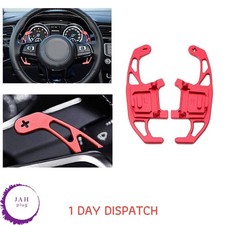 2X PADDLE SHIFT EXTENSIONS SHIFTERS RED FOR VW GOLF 7 MK7 7.5 VII GTI GTD R DSG
