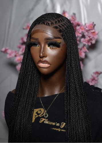Knotless braided wig - wig, ,