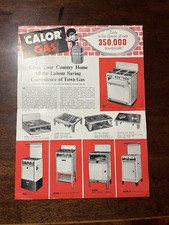 1950s CALOR GAS Brochure Cooker Heaters Fires Catalogue Vintage Kitchen Leaflet