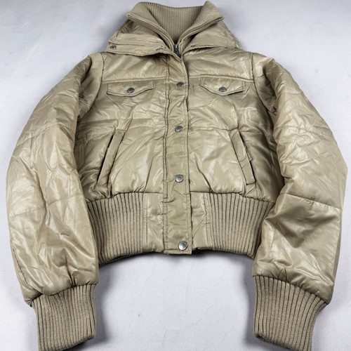 Vintage beige puffer jacket - vintage,