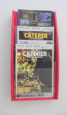 Red Wall Mounted Leaflet / Brochure Holder / Rack - 3 x A4 Portrait Pockets