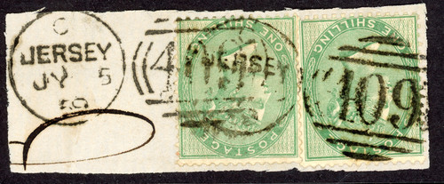 Stamp 1855 queen - gb,