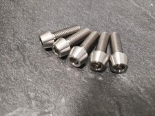 M8 x 25mm x 1.25 Titanium Taper Cap Bolt Screw Gr5 - Pack Of 5 Bolts