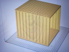 1:14 10Ft. Sea Container Kit New 3d printed for tamiya trucks / trailers 