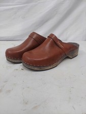 Simson Leather Clogs – Brown