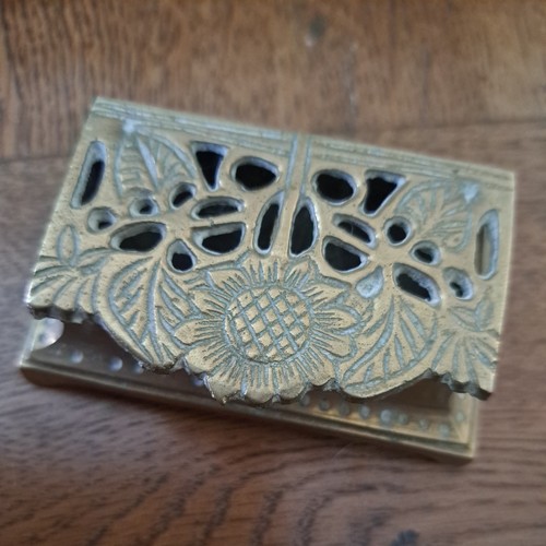 Vintage solid brass - brass, hinged