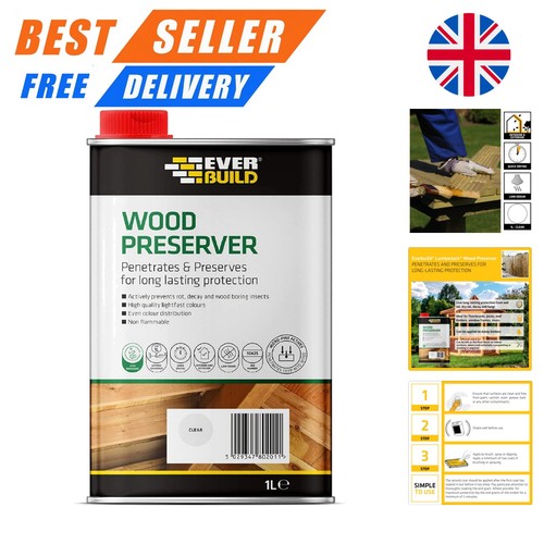 Clear wood preserver with - 1l,