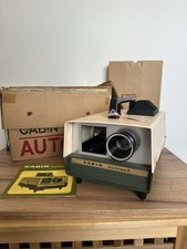 CABIN Automat Vintage Slide Projector with Remote Control, Instructions & Box.