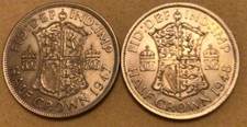 Halfcrowns 1947-1948 Both