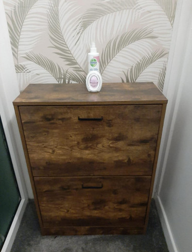Industrial shoe cabinet rustic - industrial,