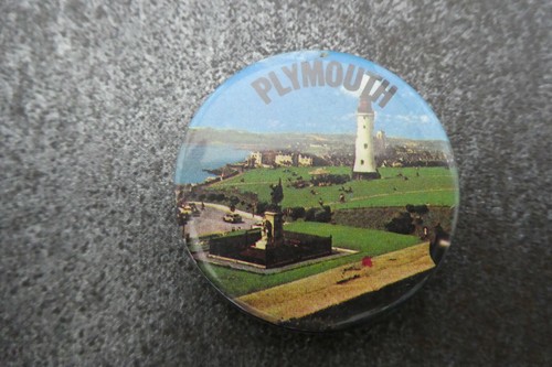 Plymouth pin badge button - plymouth,