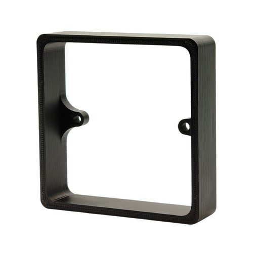 Black socket light switch - black,