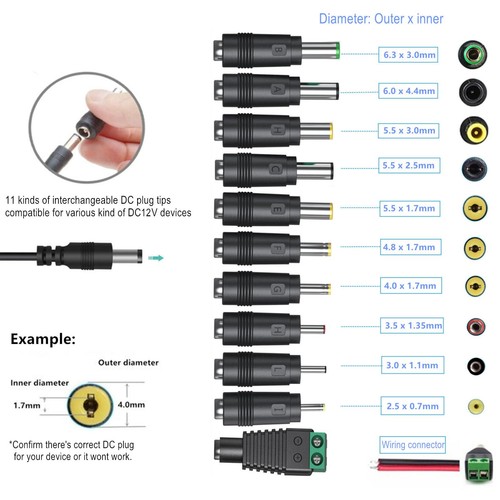 12v adapter power supply - 12v,