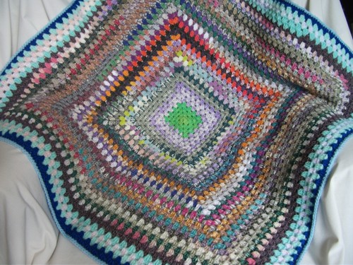 Hand crocheted throw blanket - ,
