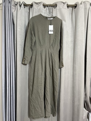 Zara linen blend khaki - linen,