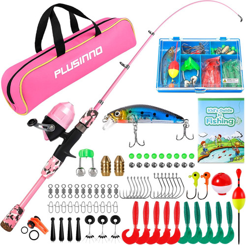 Kids fishing pole with - fishing,