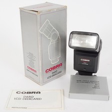 COBRA D650 LCD DEDICATED FLASH GUN WITH FILTER SET, MANUAL MINOLTA MODULE- BOXED