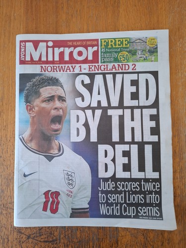 Sunday mirror 12th july - mirror,, 2026