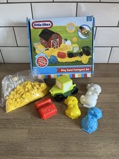 Little Tikes Play Sand Farmyard Set Sensory Toy Tractor Animal & Hay Moulds
