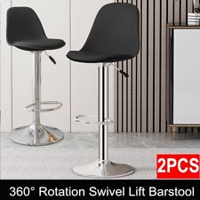 2 x Bar Stools Swivel Gas Lift