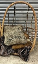 Vintage Stylish Retro 1970’s Bamboo / Rattan Hanging Basket Egg Chair