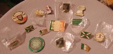 Celtic FC x 14 Pins Badges Bundle  Plus A Celtic Chip