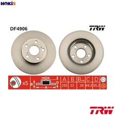 2x BRAKE DISC DF4906 FOR