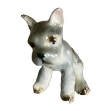 Vintage cute kitsch French bulldog puppy ceramic figure. VGC.
