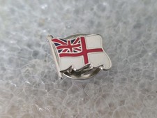 Royal Navy White Ensign - MOD Military Approved Navy Enamel Pin Badge Boat Ship 