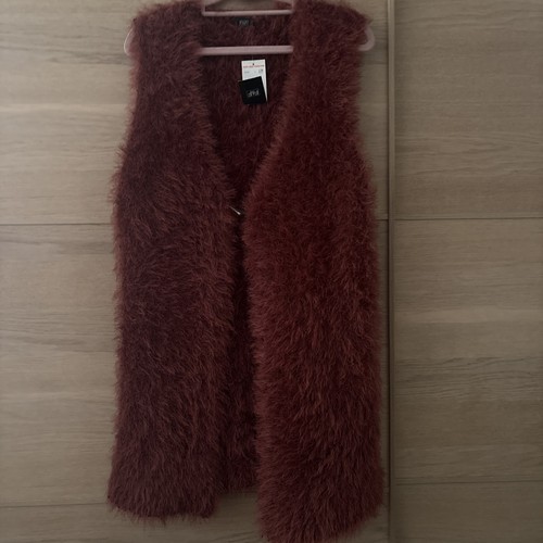 Faux fur long waistcoat - faux,