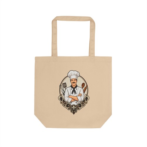 Head chef badge eco tote - chef,