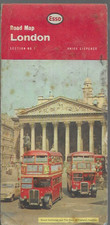 Vintage Esso Road Map Of London 1965