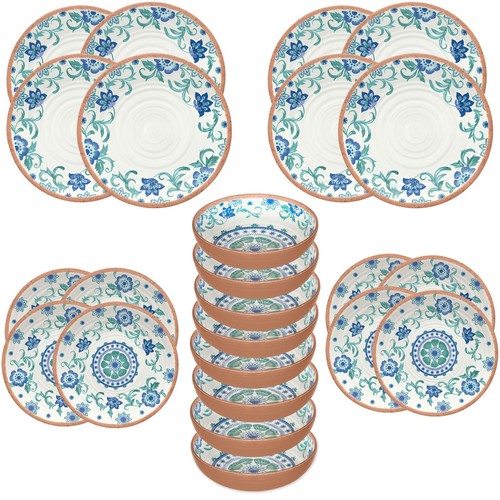 Epicurean turquoise floral - turquoise,