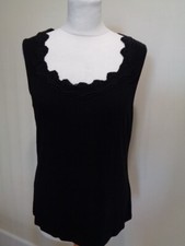 LEO GUY BLACK SLEEVELESS TOP