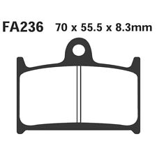 PAIR OF PADS EBC FA236 FOR TRIUMPH 750 SPEED TRIPLE 1997-1997