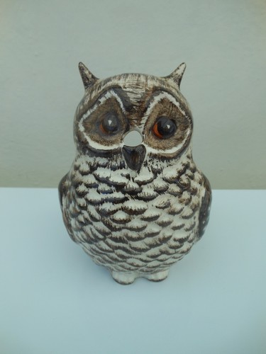 Babbacombe pottery owl - babbacombe, scissor