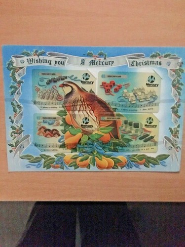 Very rare mercury phone card - ,