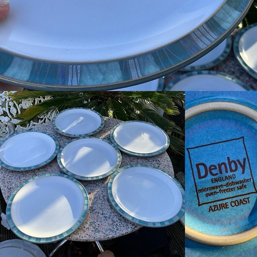 Set rare denby azure - set, coast