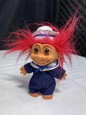 1980’s Russ Troll Doll Sailor Outfit Red Hair 5” vintage Retro Toy 