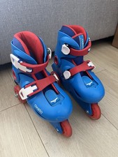 Oxelo Boys Blue Adjustable Roller Skates Size Junior 8-10