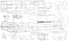 D.H. 60 Moth plan 46 1/2" span