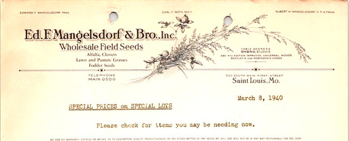 Mangelsdorf bro inc - ed, f